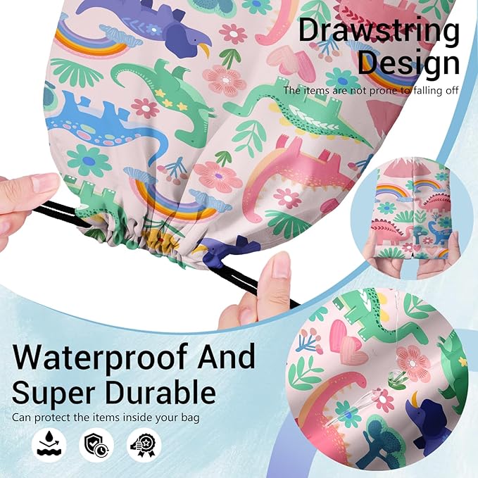 Cute Dinosaur Gymnastics Grip Bag Small Storage Pouch Portable Drawstring Bag Party Favor