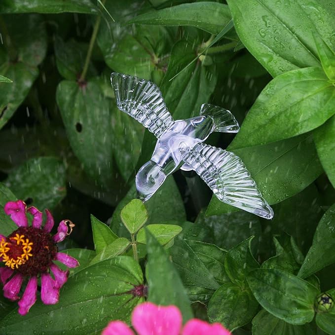 Solar Powered Outdoor Garden LED Light Color Charging Figurine Stake Landscape Light Waterproof Hummingbird Lawn Lamp for Sidewalk Terrace Pathway Walkway Driveway Yard & Lawn Decorations