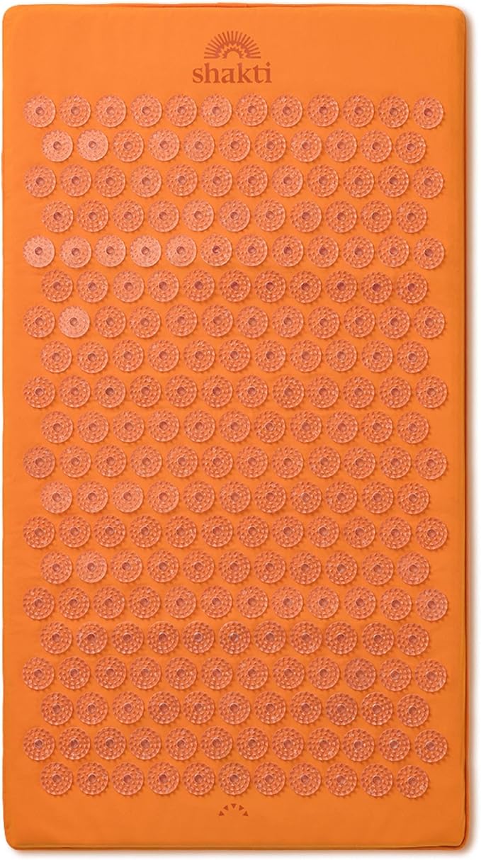 ShaktiMat Premium Acupressure Mat, Level 1 in Amber, Massage Muscles, Aid Sleep & Unlock Inner Tension | Similar to Acupuncture, No Needles Required | FSA/HSA Eligible