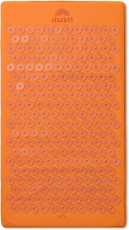 ShaktiMat Premium Acupressure Mat, Level 1 in Amber, Massage Muscles, Aid Sleep & Unlock Inner Tension | Similar to Acupuncture, No Needles Required | FSA/HSA Eligible