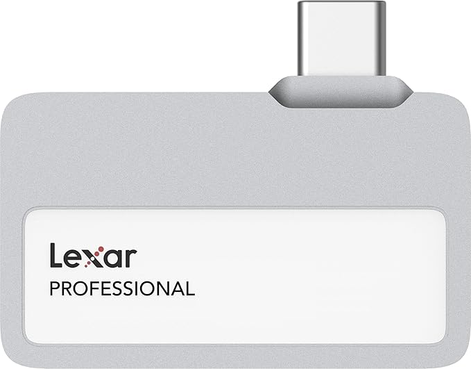 Lexar 2TB Professional Go Portable SSD, Supports Apple 4K 60fps ProRes, Up to 1050MB/s, USB 3.2 Gen 2, Rugged, IP65, Ultracompact, Compatible w/iPhone 15/16, External SSD (LSL400X002T-RNSNU)