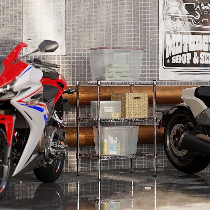 18" Deep x 24" Wide x 34" Height Wire Shelving Kit | 3-Tier |NSF Commercial Storage Rack Unit