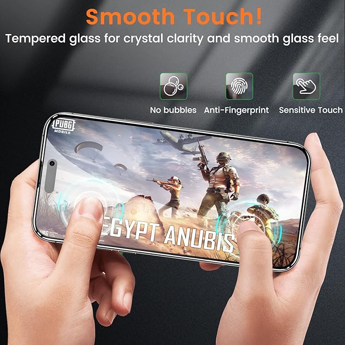 4 Pack Privacy Screen Protector for iPhone 17 6.3-Inch with 4 Pack Camera Lens Protector, Anti Spy Tempered Glass Film 9H Hardness Bubble Free Case Friendly