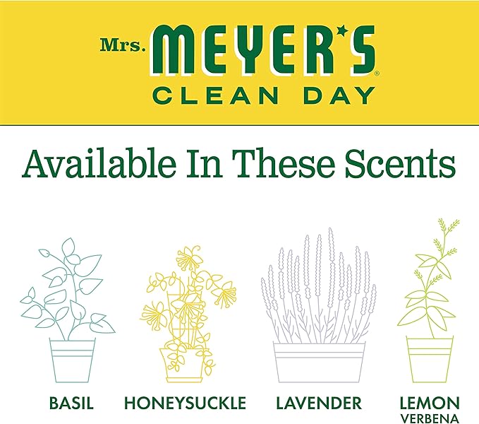 MRS. MEYER'S CLEAN DAY Multi-Surface Cleaner Concentrate, Use to Clean Floors, Tile, Counters, Honeysuckle, 32 fl. Oz