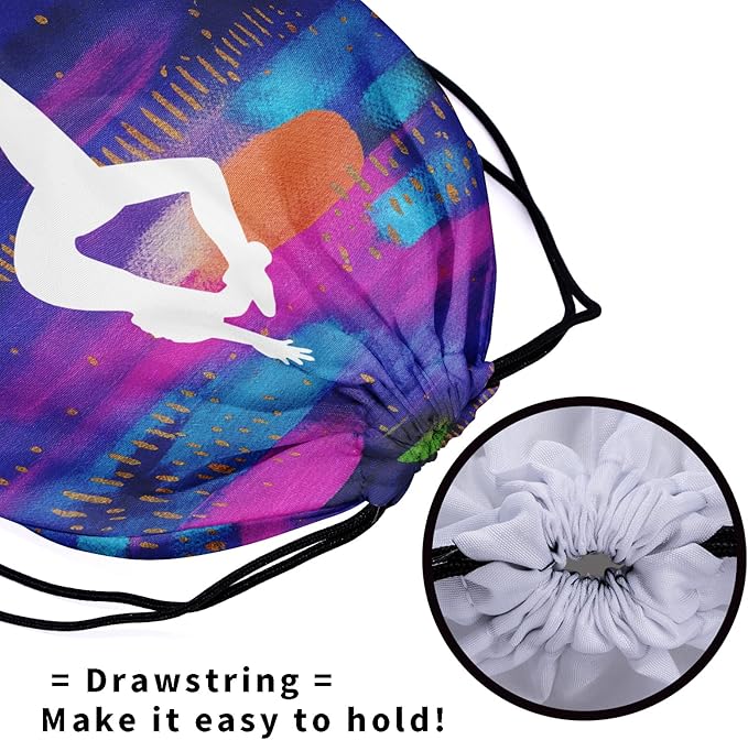 Gymnastics Grip Bag for Gymnasts Gymnastic Drawstring Bag Gym Athlete Bag