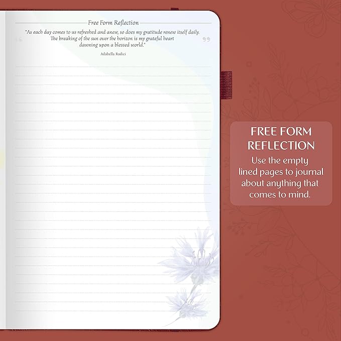 Legend Gratitude Journal – Guided Daily Journal to Foster Positivity & Happiness – Grateful Notebook to Write In – Inspirational Affirmation & Thankful Notebook – Hardcover (Wine Red)
