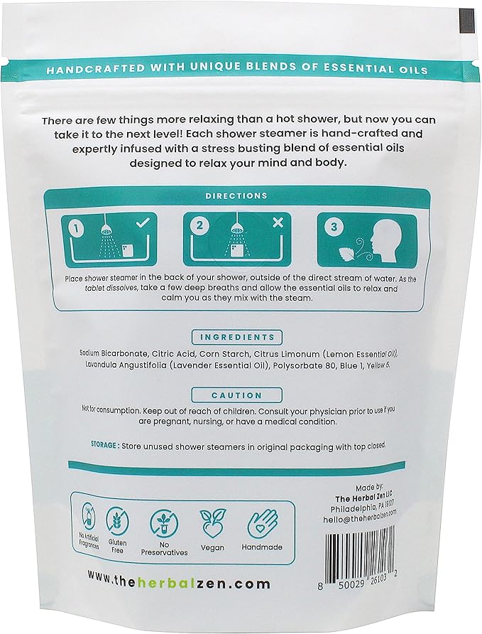 Aromatherapy Shower Steamers Gift Set, Shower Bombs Made in The USA, Relaxation Gift for Women, Lavender Shower Steamers for Women, Eucalytus Shower Steamer, Mothers Day Gifts