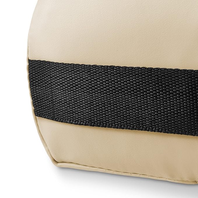 Saloniture 3/4 Round Massage Table Bolster Pillow Pad - 26 x 6 x 4-1/2 Inch - Cream