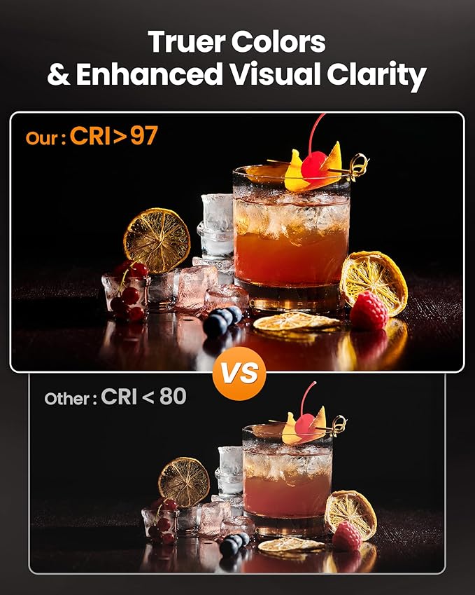 Ultra Bright Ring Light with Overhead Phone Camera Mount-Desk Clamp Key Light for Video Recording/Streaming/Filming/Photography,Desktop Lighting Kit with Tripod Stand&Phone Holder for Tiktok/YouTube