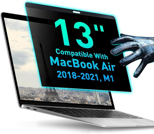 Magnetic Privacy Screen Compatible with MacBook Air 13" 2018, 2019, 2020, 2021, M1 Anti-Blue Light Laptop Screen Protector Filter Blue Light Blocking Filter