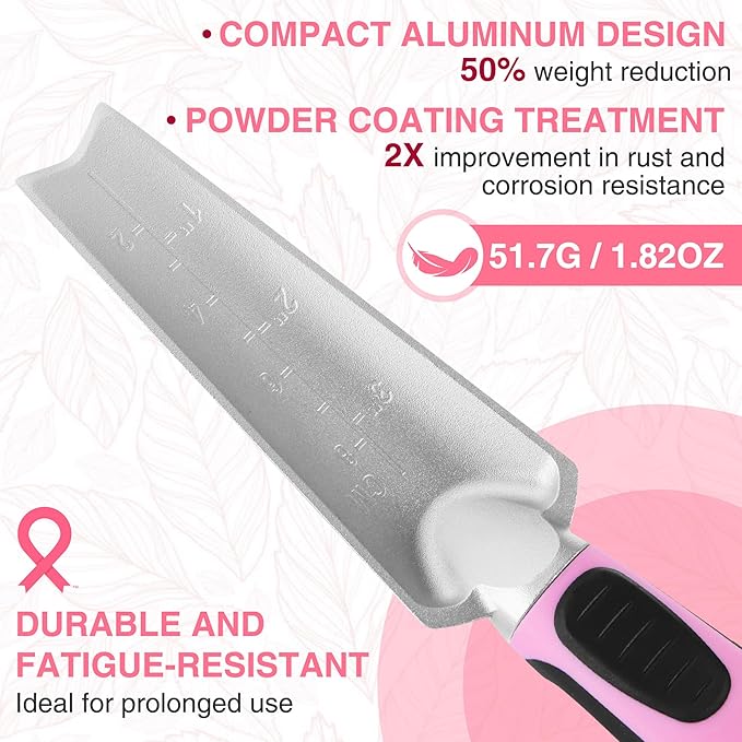 WORKPRO 5PCS Garden Tool Set, Powder Coating Compact Aluminum Gardening Tool Set with Repotting Mat, Outdoor Garden Hand Tools, Ideal Gardening Gift, Pink