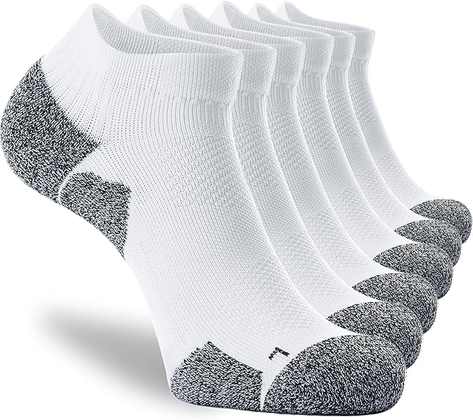 CWVLC Unisex Cushioned Compression Athletic Ankle Socks Multipack