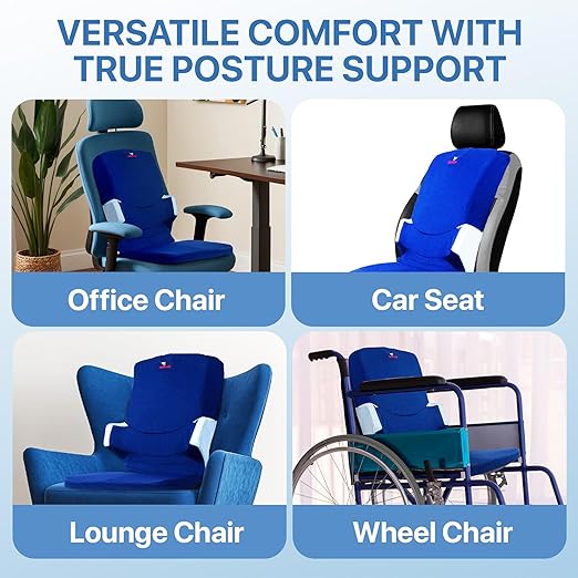 The Posturator - Posture Corrector with Pelvis-stabilizer, Spine-guide, Memory Foam - Men & Women | Corrects and Maintains Posture, Improved Thoracic supports, One-size, Lightweight & Portable