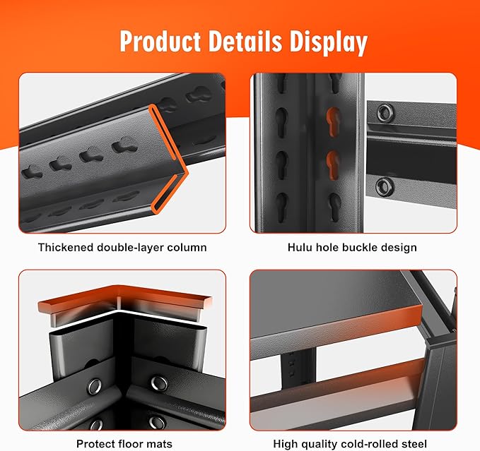 31.5-Inch 3-Tier Metal Bookshelf - Adjustable Industrial Bookcase for Living Room, Office & Bedroom,31.5" Hx27.6 Wx13.8 D