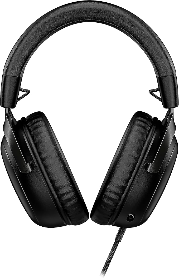 HyperX Cloud III – Wired Gaming Headset, PC, PS5, Xbox Series X|S, Angled 53mm Drivers, DTS Spatial Audio, Memory Foam, Durable Frame, Ultra-Clear 10mm Mic, USB-C, USB-A, 3.5mm – Black