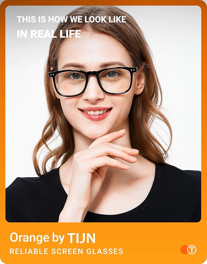 TIJN Sleep Glasses for 99% Blue Green Light Blocking Red Lens for Computer Gaming Screen Fatigue UV Protection