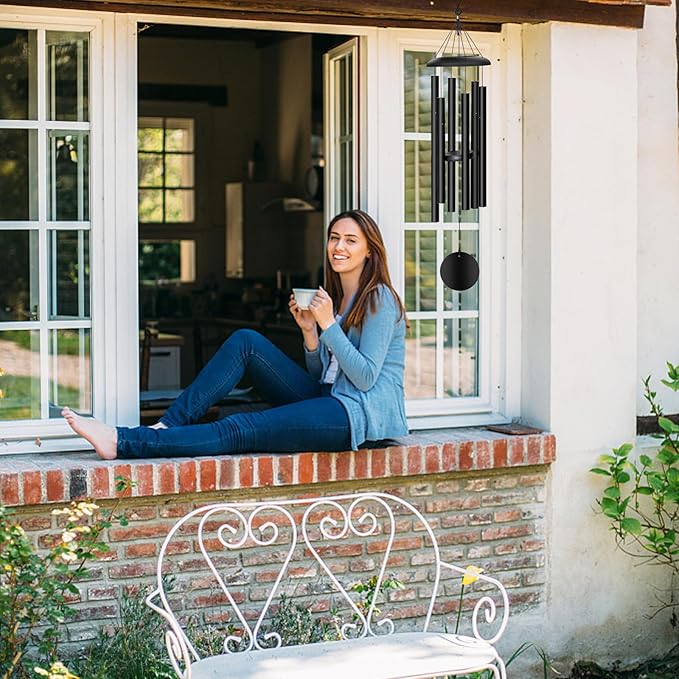 Wind Chimes Outdoor, 38'' Large Memorial Wind Chimes for Outside Deep Tone, Wind Chime Gifts for Garden Hanging Decor, Sympathy Gift