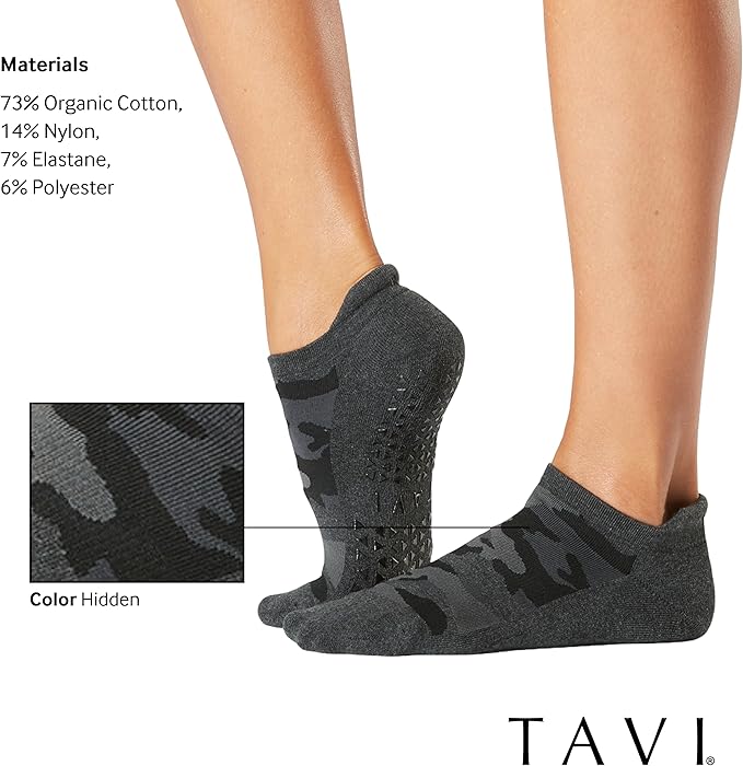 TAVI Women’s Savvy Grip Socks - Pilates for Women, Slipper, Yoga, and Ballet, Barre