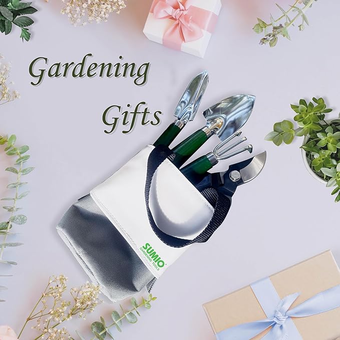 SUMIO Mini Garden Tool kit, Desk Indoor Plant Tool Set, Portable Garden Tool Set, Succulent Tools Kit, Office Planting