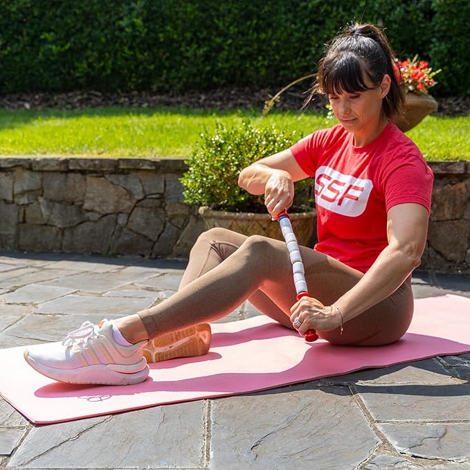 The Original Massage Stick - Self Myofasical Release Muscle Roller Stick - 18" Travel Stick