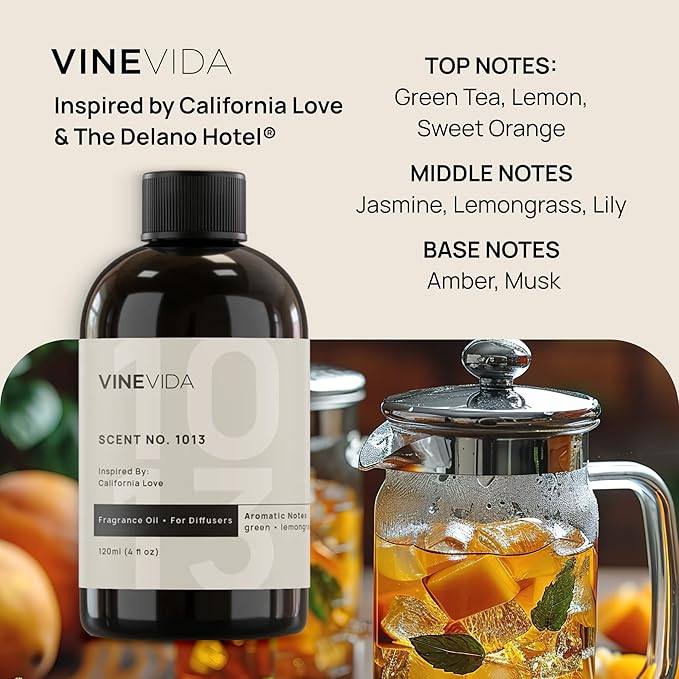 VINEVIDA (32oz) Hotel Fragrance Collection Diffuser Oil - Scents for Home - Cold Air Diffuser Oil - Essential Oil No.1013 Inspired by The Delano Hotel