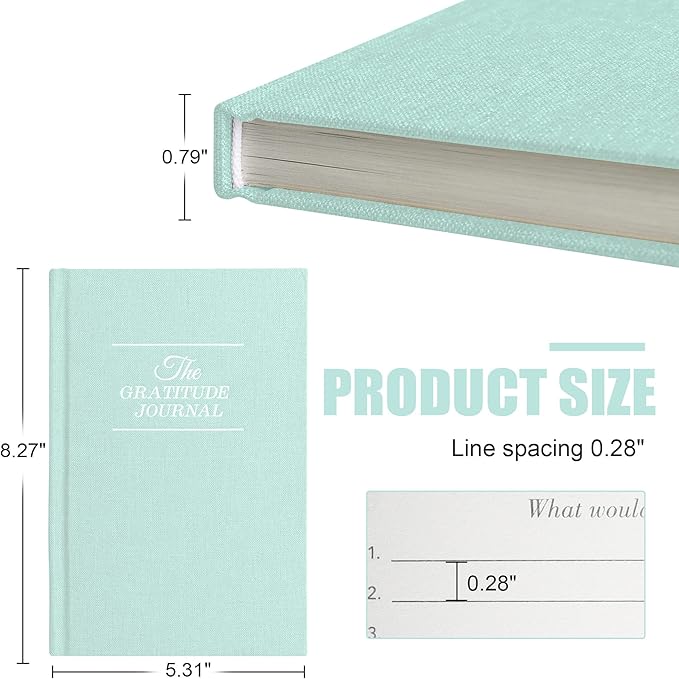 Gratitude Journal Daily Affirmations with Simple Guided Format-Undated Life Planner, Daily Planner, for You More Happiness, Positivity, Affirmation, Mindfulness&Self Care(Wathet Blue)