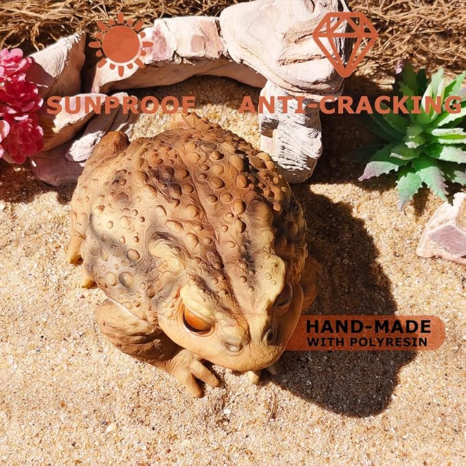 Sunthus Frog Toad Sculptures Garden Statues Yard Art Resin Decorations Outdoor Garden Decor