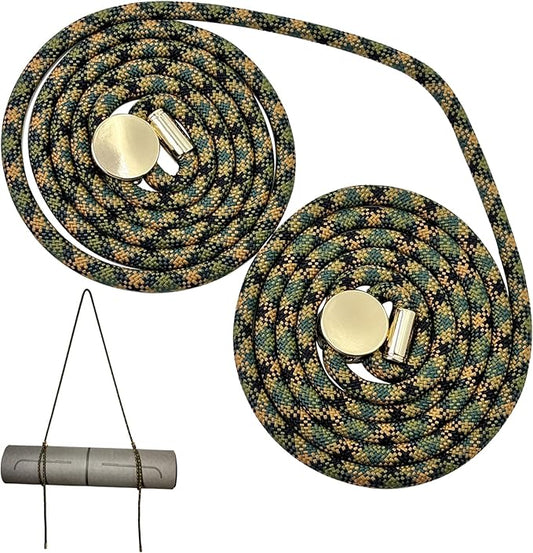 DAOSUN Yoga Mat Strap - 8MM Adjustable Paracord Carrier for Carrying Yoga Mats, Camping Pads & Blankets (Strap Only)