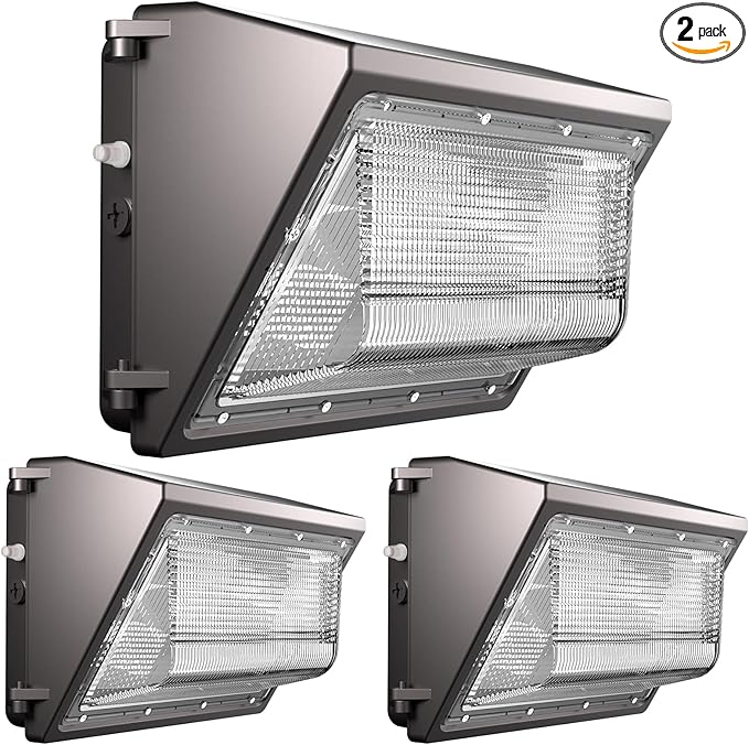 Lightdot 2Pack 200W LED Wall Pack Lights, 100-277v Dusk to Dawn with Photocell | 30000Lm(150Lm/W) 5000K IP65 Outdoor Exterior Lighting Fixture, Energy Saving|5-Yrs Warranty, ETL(Height:15~30ft)