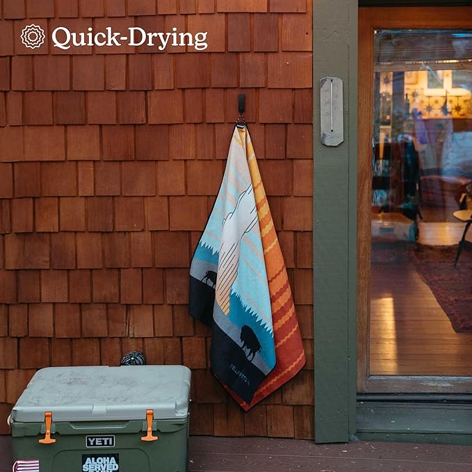 Nomadix Original Towel - Perfect for Beach, Pool, Travel, Camping, Yoga - Made with Recycled Materials - Super Absorbent - Sand Resistant