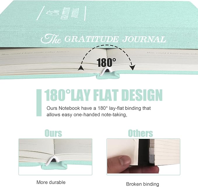 Gratitude Journal Daily Affirmations with Simple Guided Format-Undated Life Planner, Daily Planner, for You More Happiness, Positivity, Affirmation, Mindfulness&Self Care(Wathet Blue)