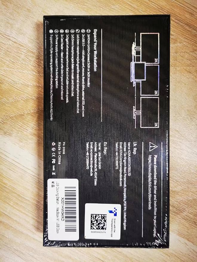 USB Docking Station GIQ USB C hub USB 3.0 to Dual HDMI VGA Adapter Triple Display USB C Laptop Docking Station Dual Display Compatible with MacBook M1 USB Dock