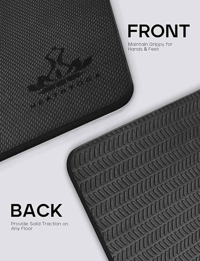 Yoga Knee Pads Cushion Non-Slip Knee Mat by Heathyoga, Knee Pad for Gardening Yard Work, Yoga Knee Pad Cushion for Yoga and Floor Exercises Yoga Mat Accessory 26"x10"x0.5"