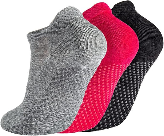 Breslatte Grip Socks Pilates Socks with Grips for Women Non Slip Grippers Womens
