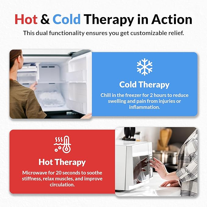 Two Pack | Wearable Thumb & Wrist Ice Pack – Reusable Hot Cold Compression for Hand, Finger, Carpal Tunnel, Arthritis, and Tendonitis Relief (S/M)