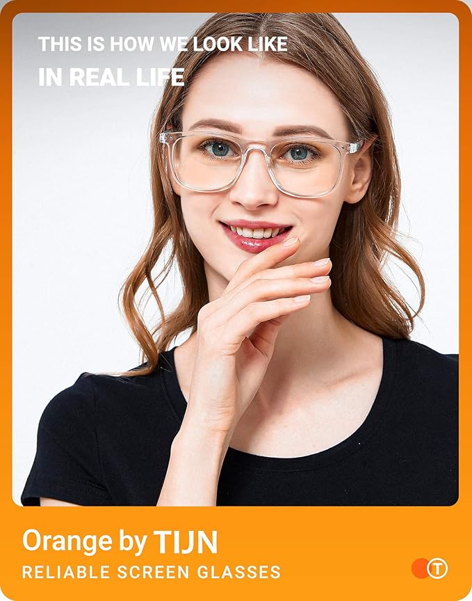 TIJN Sleep Glasses for 99% Blue Green Light Blocking Red Lens for Computer Gaming Screen Fatigue UV Protection