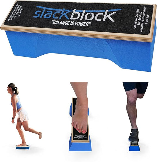 SlackBow SlackBlock Athletic Balance Trainer – Improve Balance, Stability, and Athletic Performance – Condition Your Body and Prevent Injury - Compact and Portable
