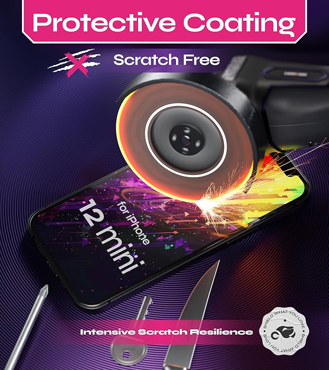 Defenslim Screen Protector for iPhone 12 mini (2Pack), Easy Auto-Align Install Kit, 5.4" Tempered Glass, 9H Hardness, Ultra HD Clear, Case Friendly, EasyShield