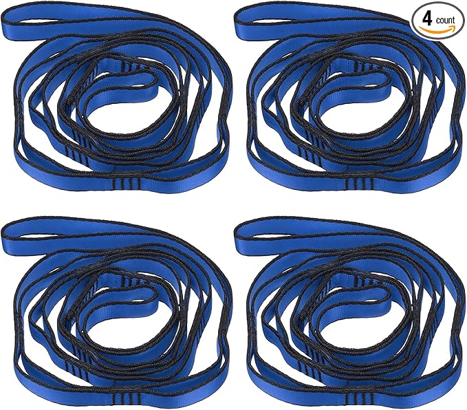 PATIKIL Daisy Chain Straps, Strong Climbing Strap Adjustable Nylon Chain Sling with Loops for Aerial Yoga Hammock Swing