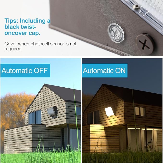 Lightdot 4Pack 250W LED Wall Pack Lights, 100-277v Dusk to Dawn with Photocell | 37500Lm(150Lm/W) 5000K IP65 Outdoor Exterior Lighting Fixture, Energy Saving|5-Yrs Warranty, ETL(Height:20-40ft)