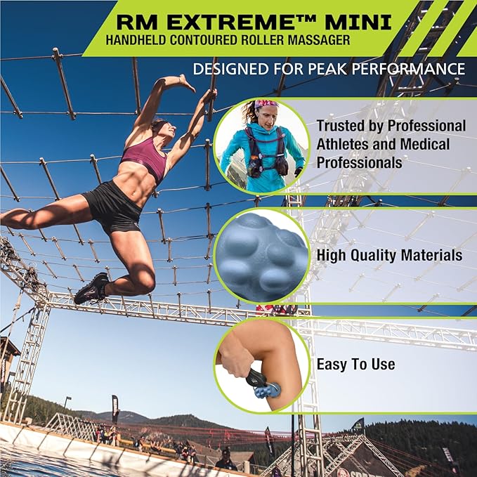 Pro-Tec Athletics Rollers, RM Extreme, RM Extreme Mini Roller, Cryosteel Ice Roller, Portable Roller, Deep Tissue Massage, Muscle Relief, Hamstring, Quadriceps, Multi-Directional, Enhance Performance