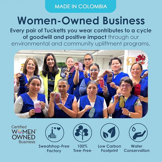 Tucketts Crew Toeless Non-Slip Grip Socks - Anti Skid Yoga, Barre, Pilates, Home & Leisure, Pedicure