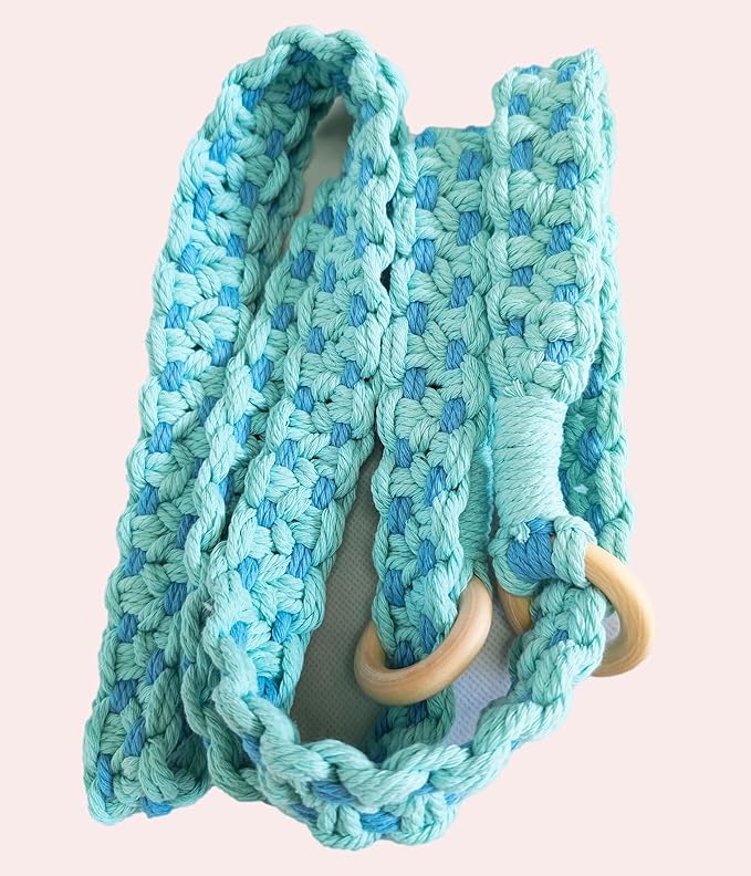 kiido Macrame Yoga Mat Carrying Strap [MAT NOT Included], Hand Woven Multi-use Strap/Carrier for Your Yoga Mat, Exercise Mat