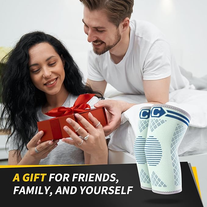 CAMBIVO 2 Pack Elbow Brace for Tendonitis, Tennis Elbow Compression Support Sleeve for Golfers Elbow Pain Relief, Arthritis, Bursitis, Workout, Weightlifting