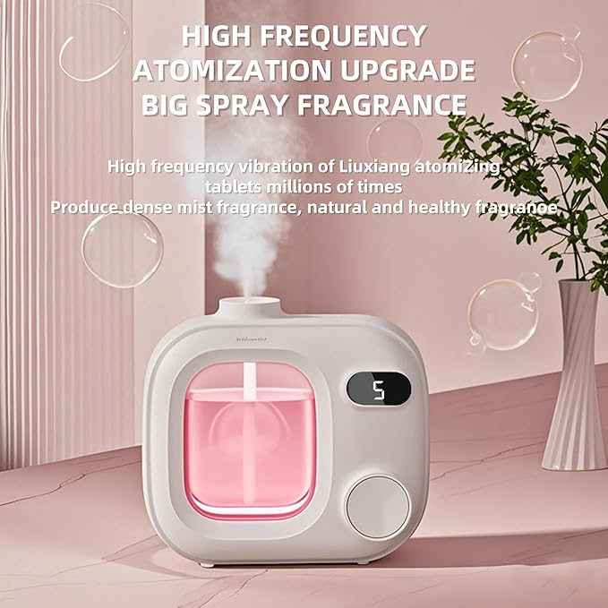 Waterless Essential Oil Aromatherapy Diffuser Mini Led Wireless Smart Aroma 360 Small Difusor Cordless for Home Large Rooms Scent Bathroom Hotel Collection Office Car Fragrance Air Scent Humidifier