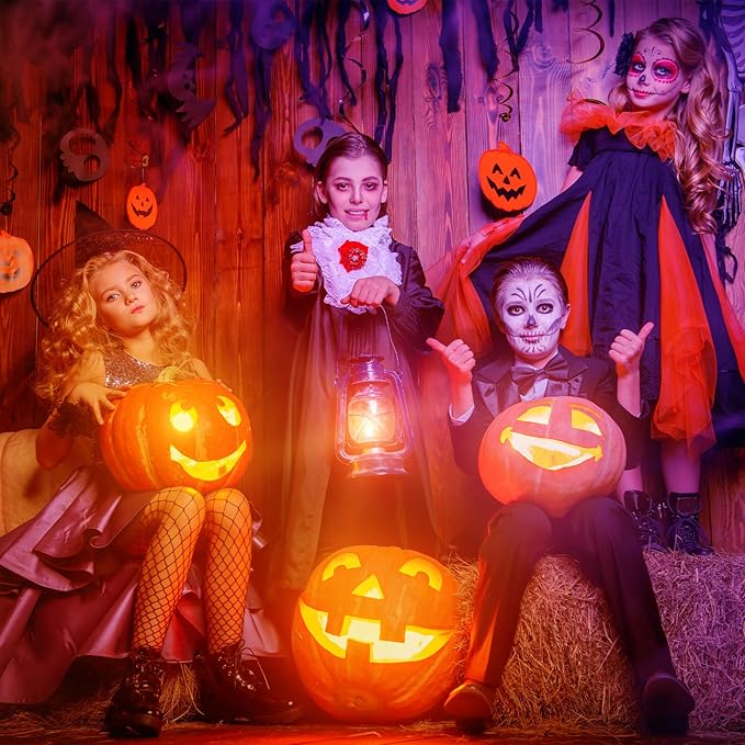 (10 Pcs) Gel Light Filter, Purple and Orange Transparent Color Lighting Gel Filter Correction Plastic Sheets 8.5 x 11 Inch for Film, Video, Photo, Stage (Halloween)