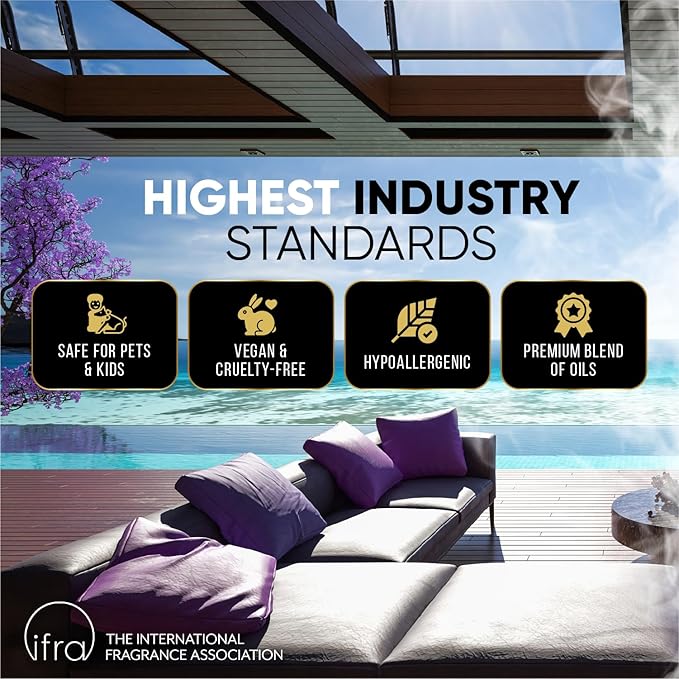 Luxury Hotel Diffuser Oil for Hotels and Homes - Aromatherapy Oils for use with an Essential Oil Diffuser at Home - Fragrance-Scent Diffuser Oil Blend (Santal) 4.05fl oz (120ml)