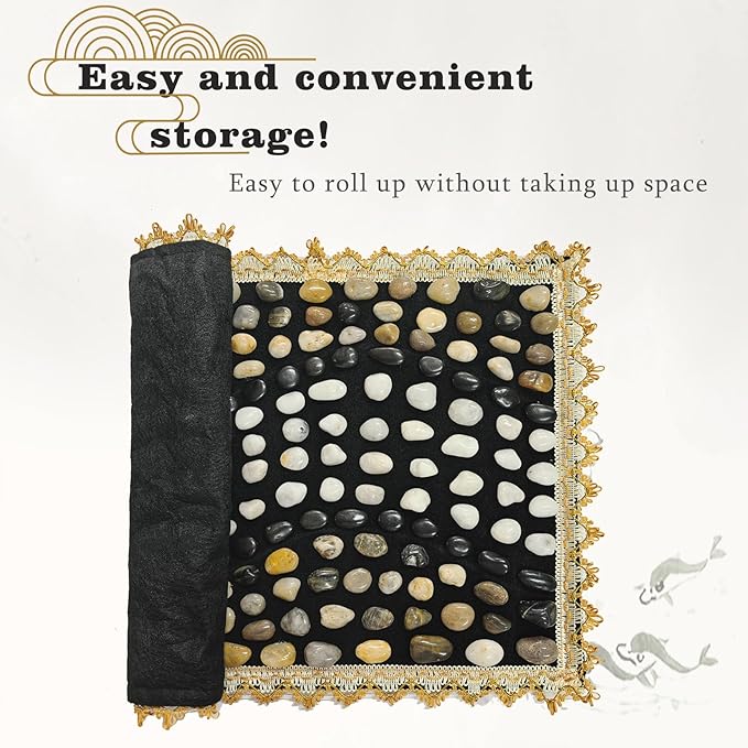 LIYAOLI Acupressure Mat for Feet - Cobblestone Foot Massager Pad for Home Use, Relieve Stress & Fatigue, Reflexology Therapy for Daily Relaxation (15.7" x 23.6")