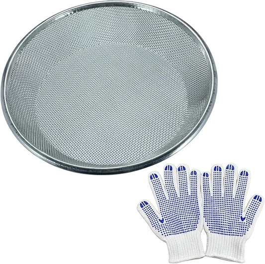 Mesh Gardening Sifter, 2mm Sieve mesh Size， Perfect for 5 Gallon Bucket,for Sand Rocks Dirt Compost (2mm)