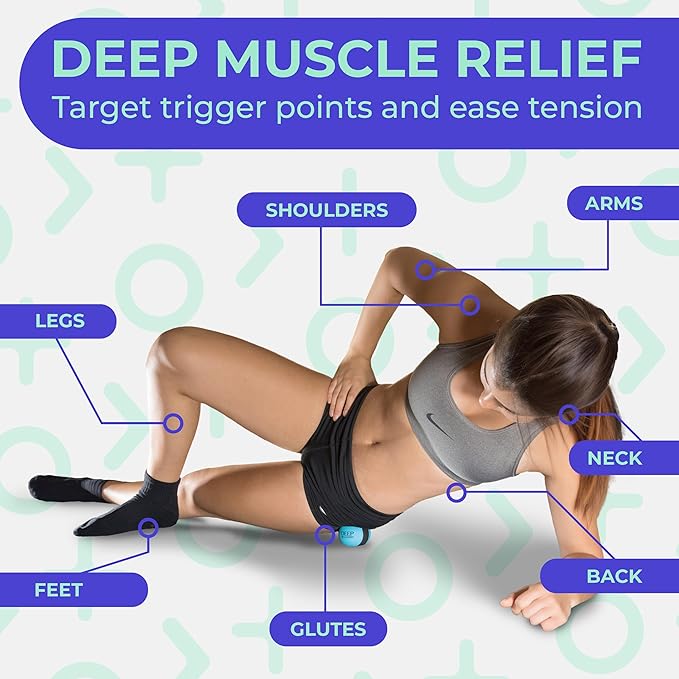 Deep Recovery Yoga Deep Tissue Massage Ball Set – Gentle Myofascial Release Balls for Feet, Back, Neck, Legs & Arms – Trigger Point & Mobility Therapy (2-Pack)